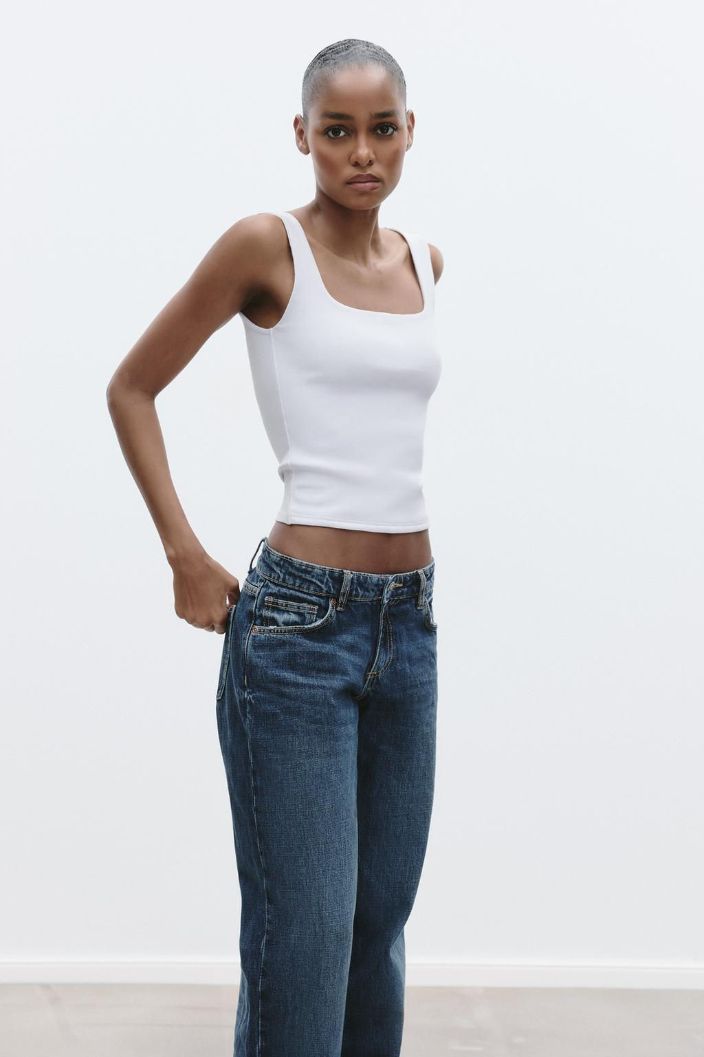 WIDE STRAP VEST TOP - Zara фото 9