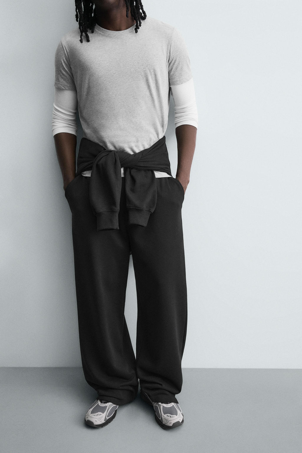 WIDE-LEG JOGGER TROUSERS - Zara фото 15
