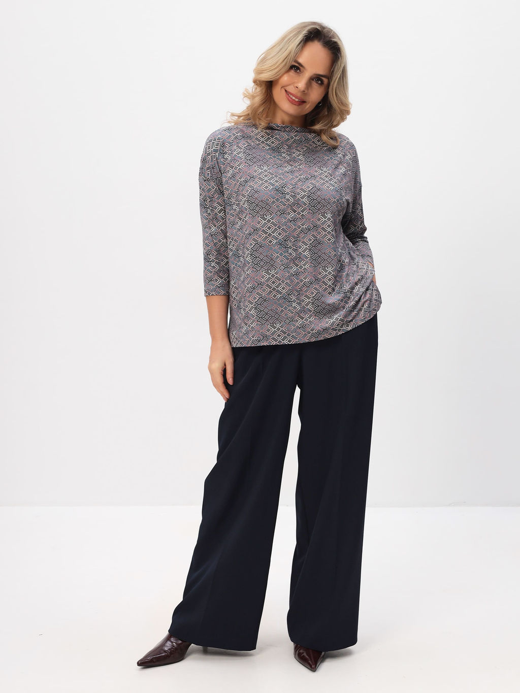 Джемпер женский T-lab TL-JP-001VI-серый принт