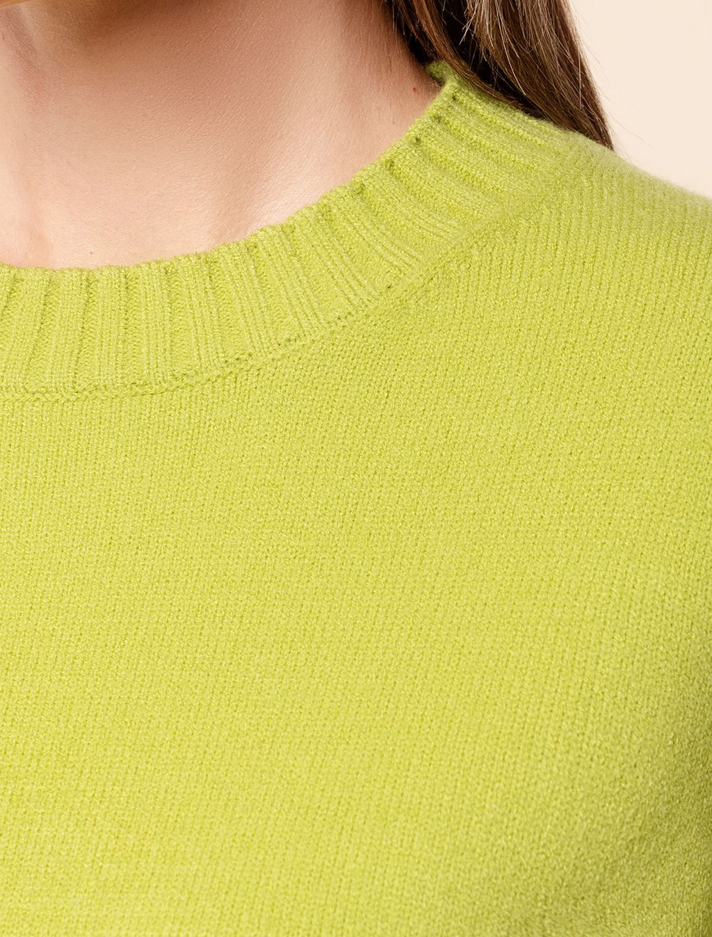 VILATTE / Укороченный джемпер из пряжи с кашемиром  фото 2