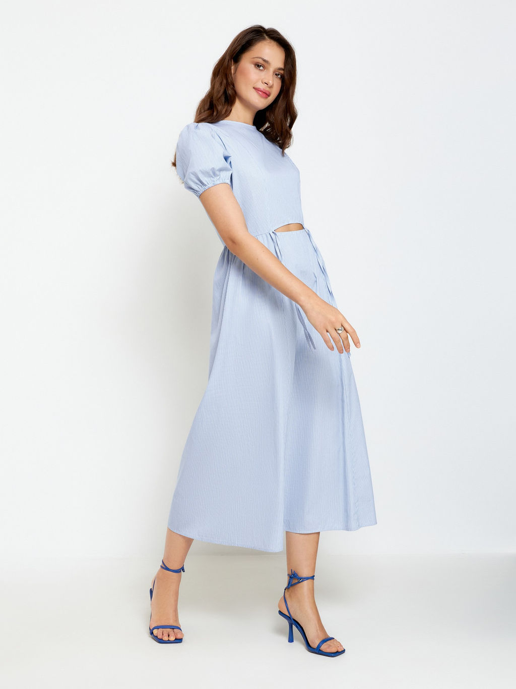 Платье жен. Michaela голубая полоска - Concept club фото 4