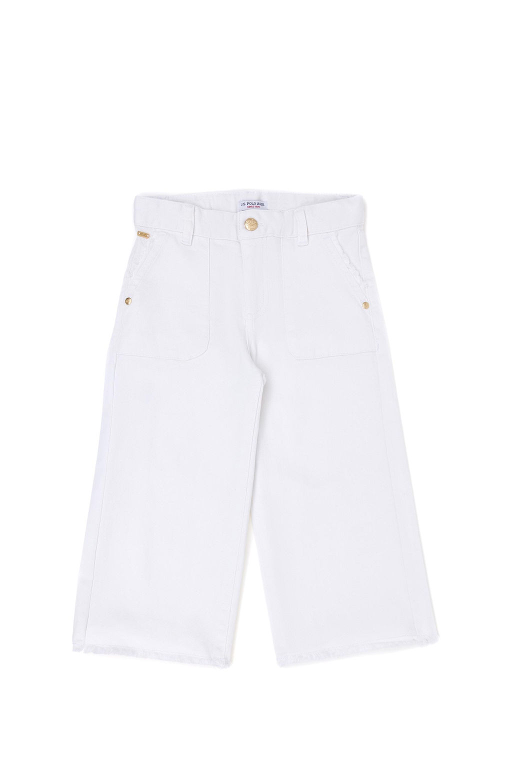 U. S. Polo Assn Белые брюки из плотной ткани для девочек - U.s. polo assn фото 2
