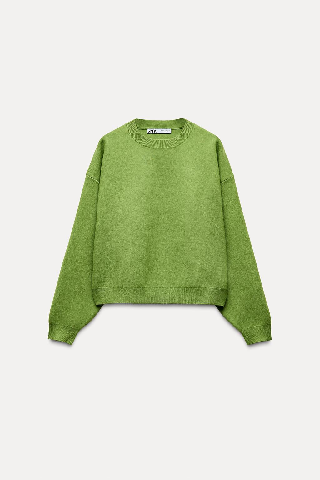 BASIC PLAIN KNIT SWEATSHIRT - Zara фото 4