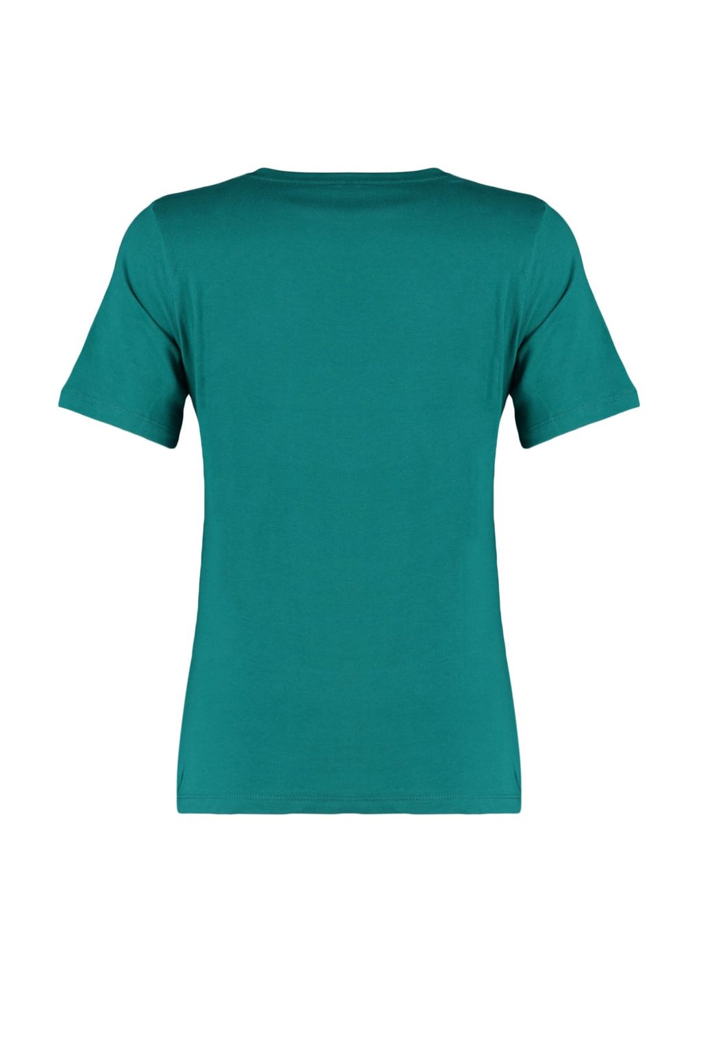 Zumrut Yesili %100 Pamuk Basic Bisiklet Yaka Orme T-Shirt TWOSS23TS00000