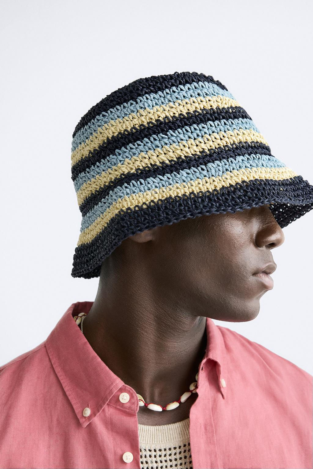 STRIPED CROCHET HAT - Zara фото 10