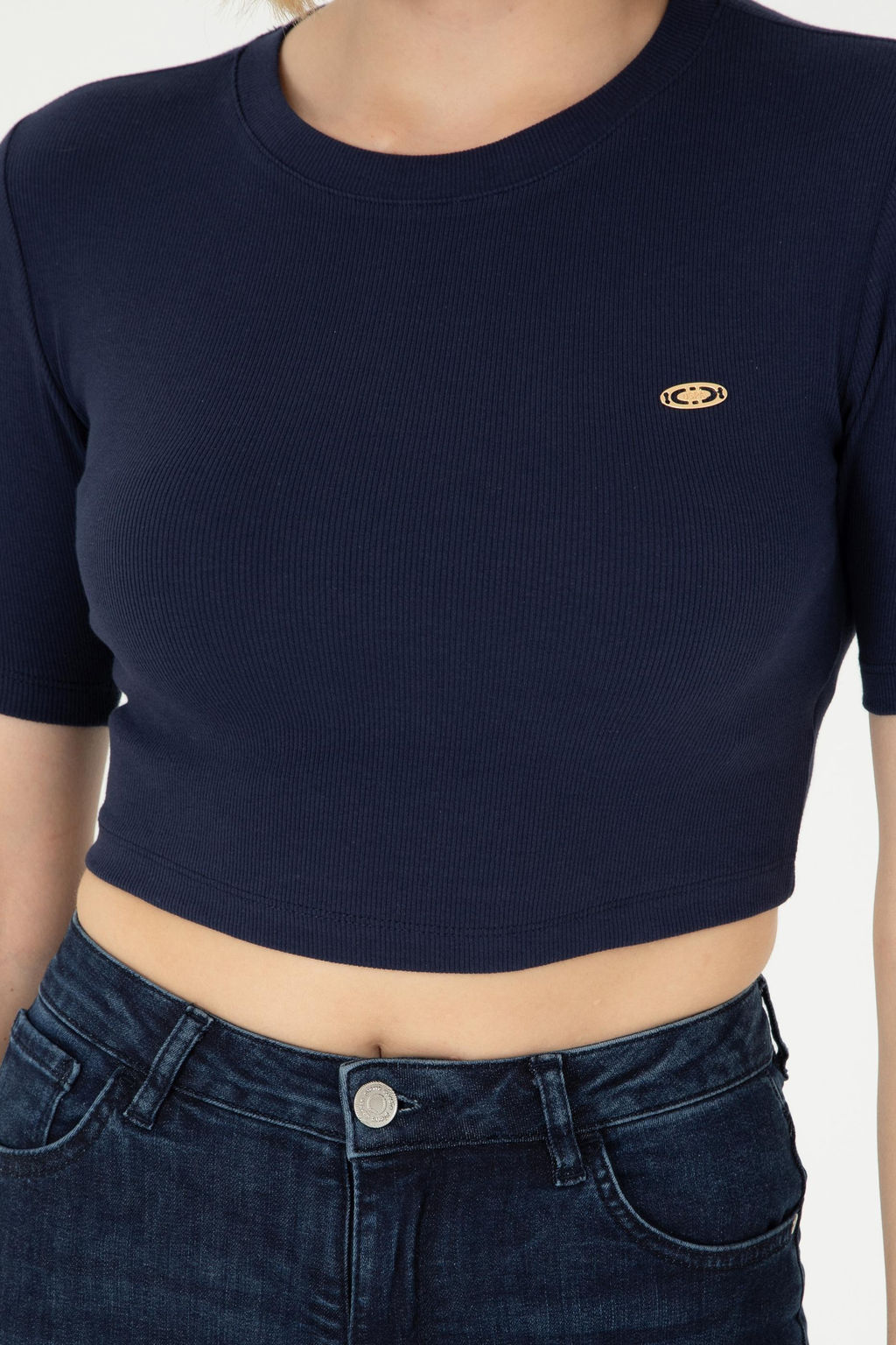 Женская темно-синяя футболка Неожиданная скидка в корзине - U.s. polo assn фото 6