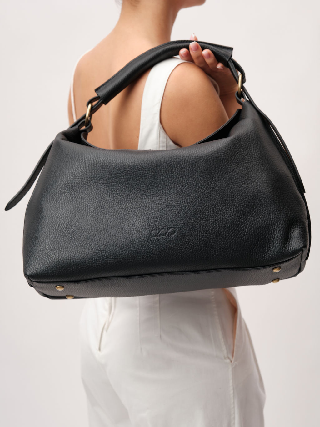 Кожаная сумка Andrea DBR 31374 черный фото 7