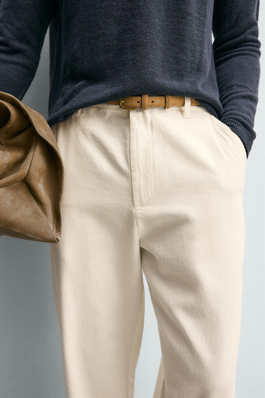 PANTAL?N CHINO RELAXED FIT / Crudo - Zara фото 5