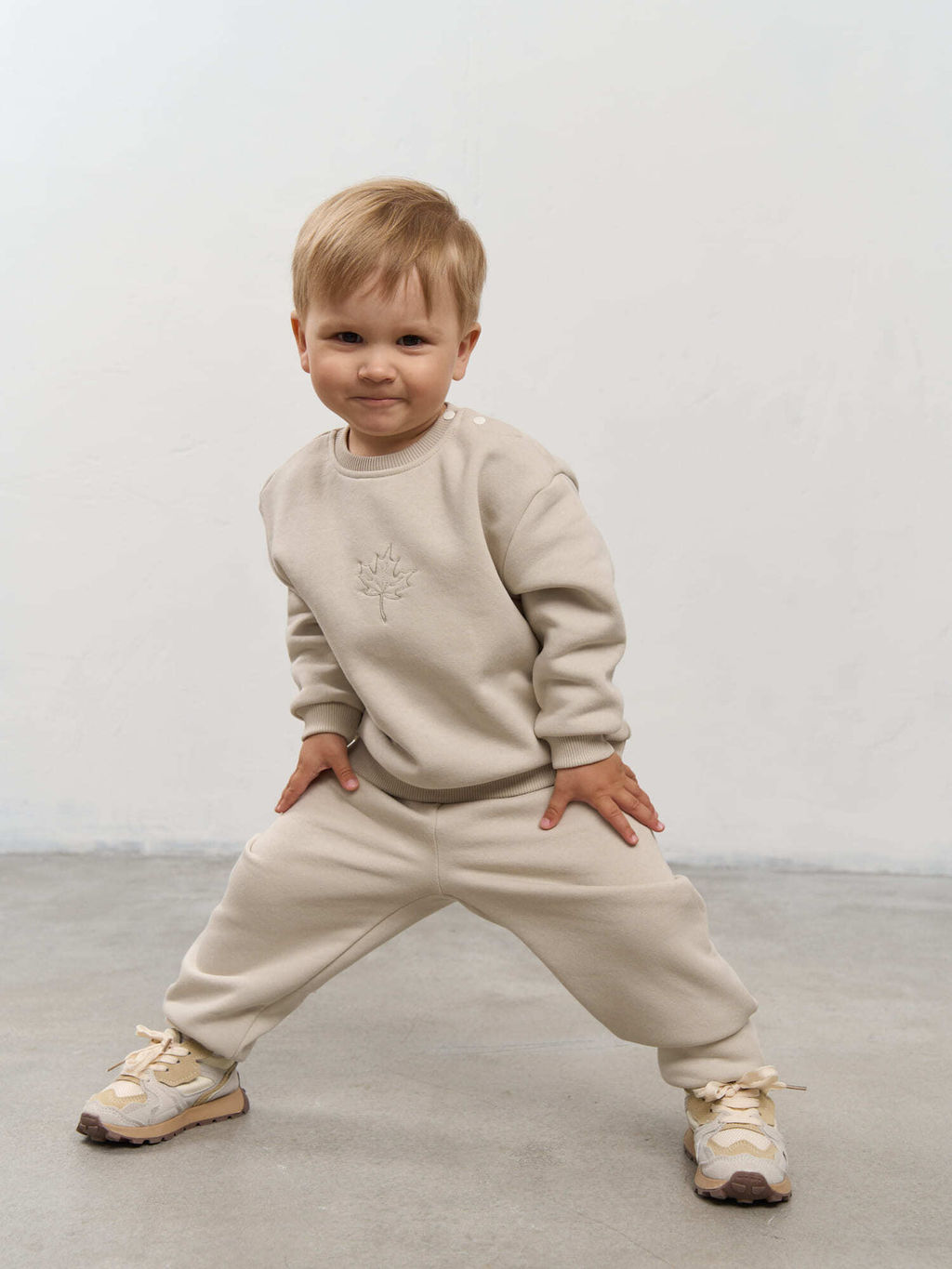 Джоггеры Жемчуг утепленные 0+ - Bungly фото 2