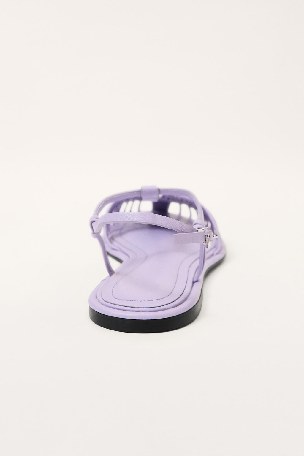 LIMITED EDITION BRAIDED LEATHER CAGE SANDALS - Zara фото 5