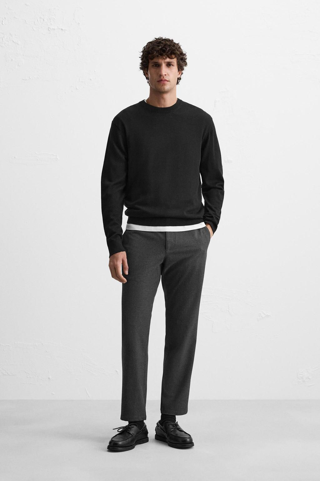 TEXTURED COMFORT TROUSERS - Zara фото 44