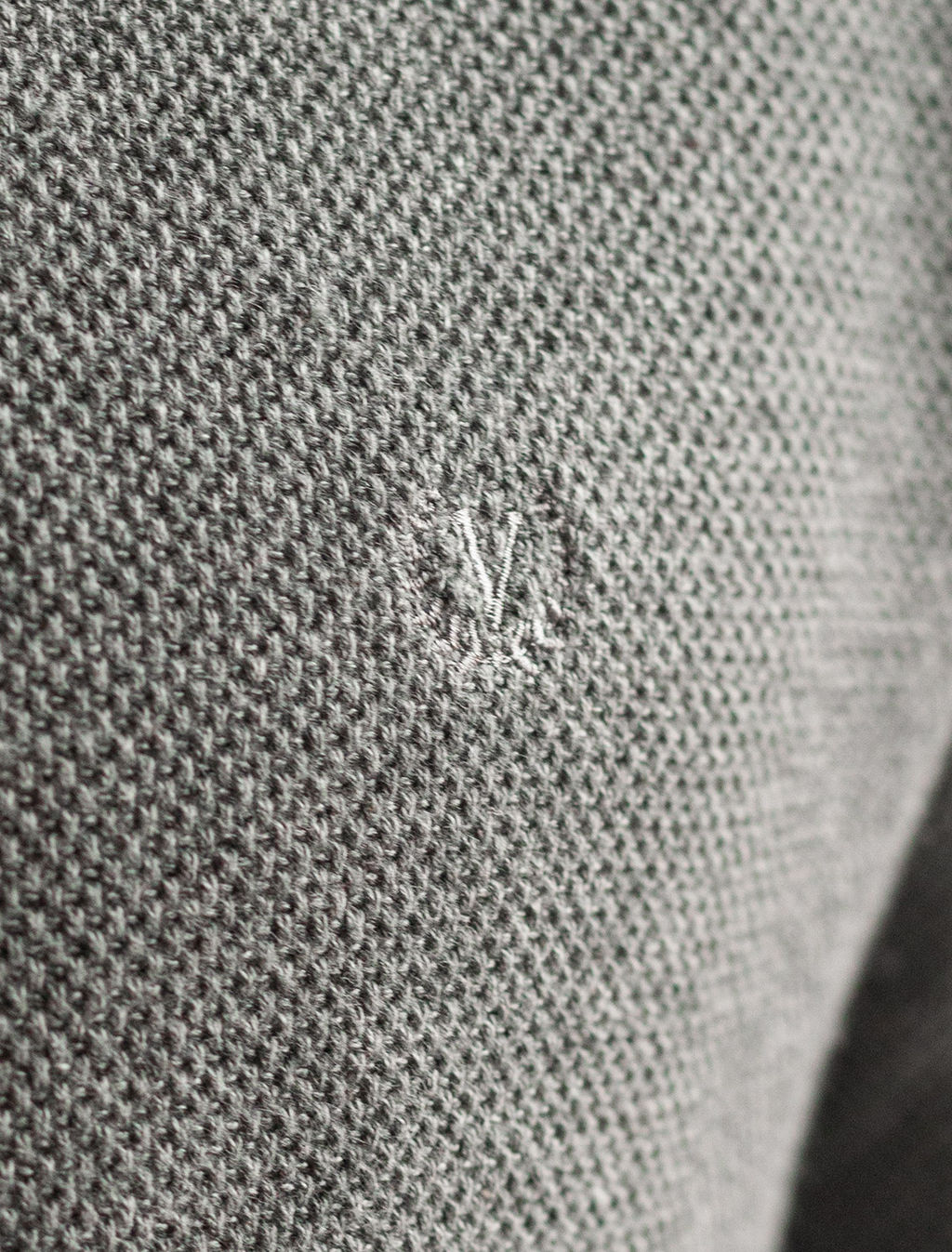 Джемпер Vilatte фактурной вязки из хлопка с нейлоном серый меланж  фото 2