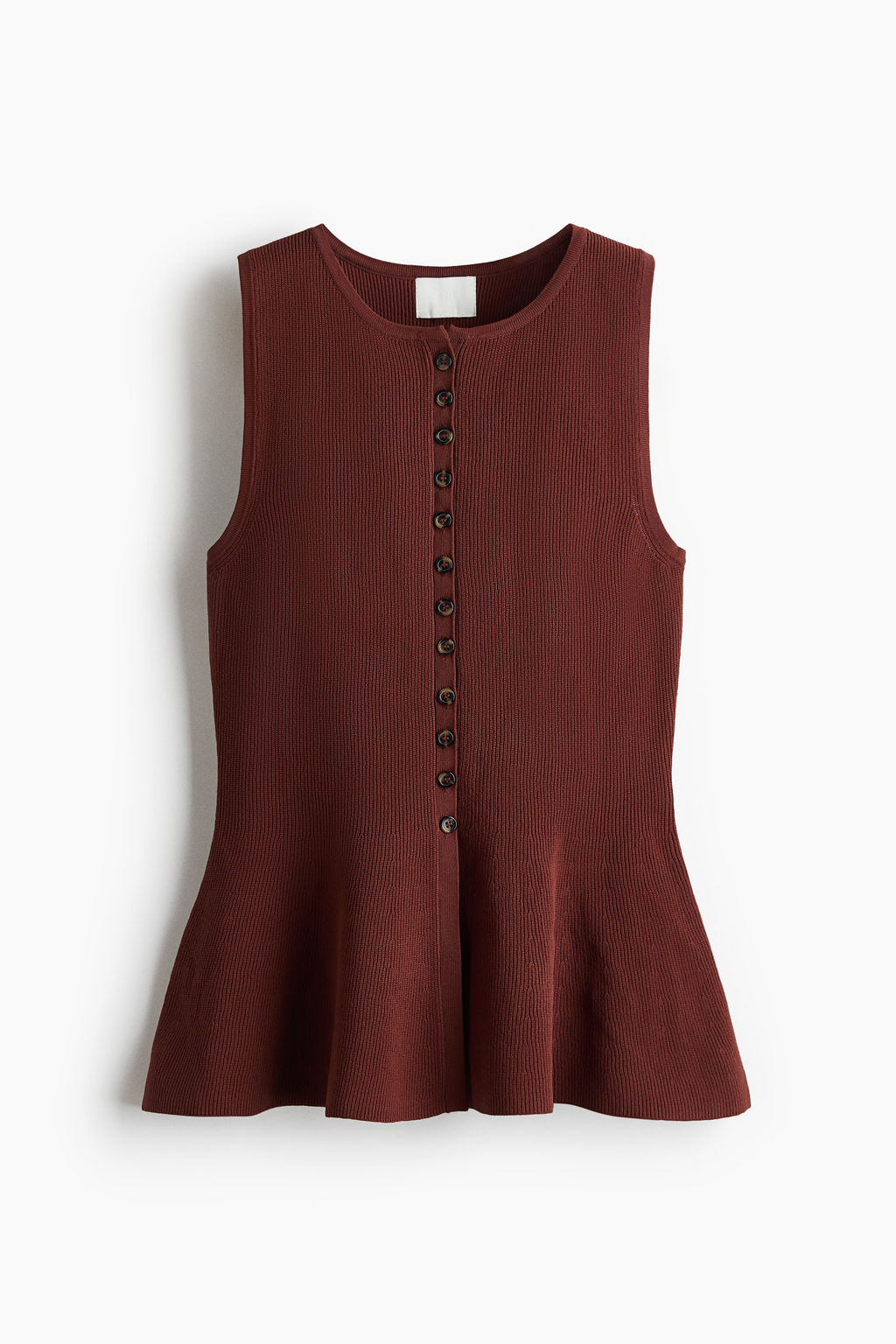 Chaleco en punto de canal? con peplum - H&m фото 9