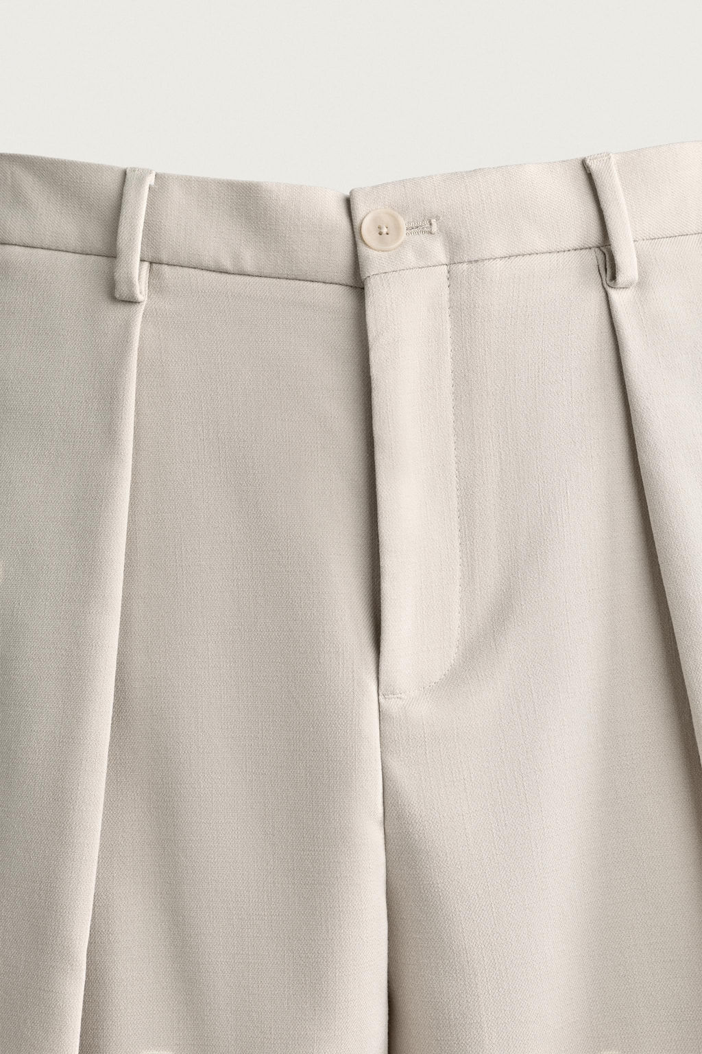 BERMUDA WIDE FIT PLIEGUES / Beige claro - Zara фото 9