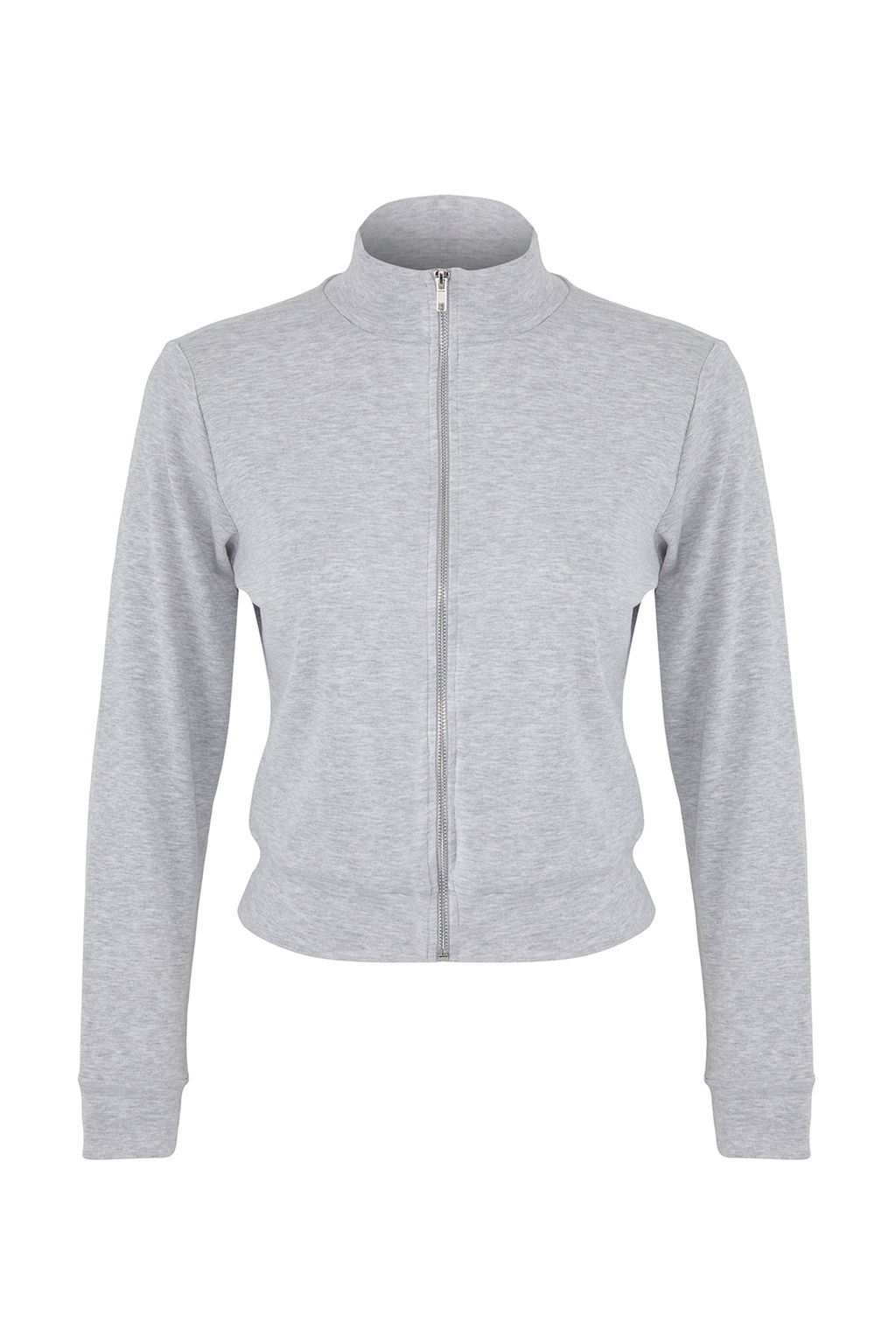 Lacivert Fermuarl? Slim/Vucuda Oturan Orme Sweatshirt TWOSS25SW00006 - Trendyolmilla фото 5