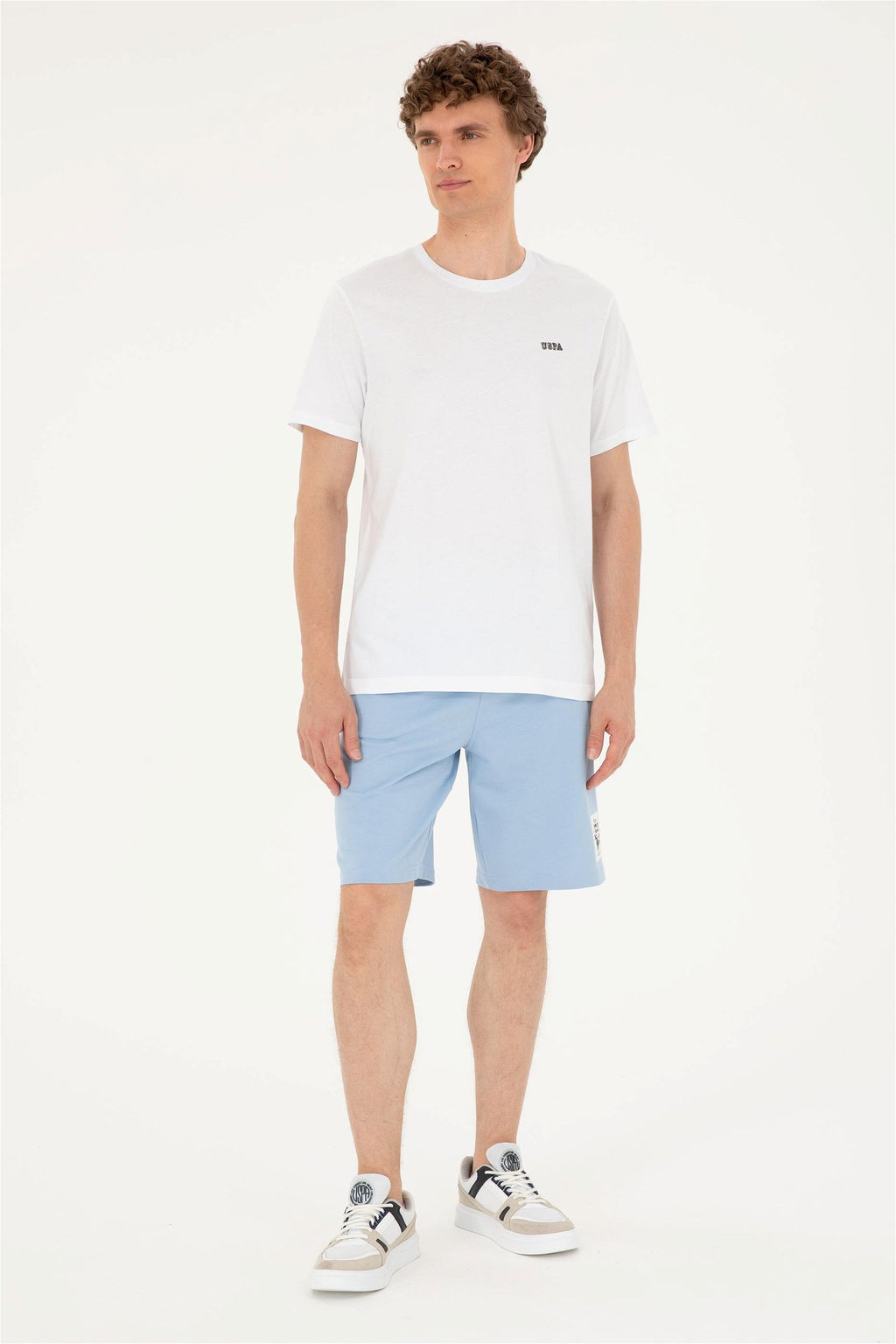 U. S. Polo Assn / Мужские голубые вязаные шорты - U.s. polo assn фото 3