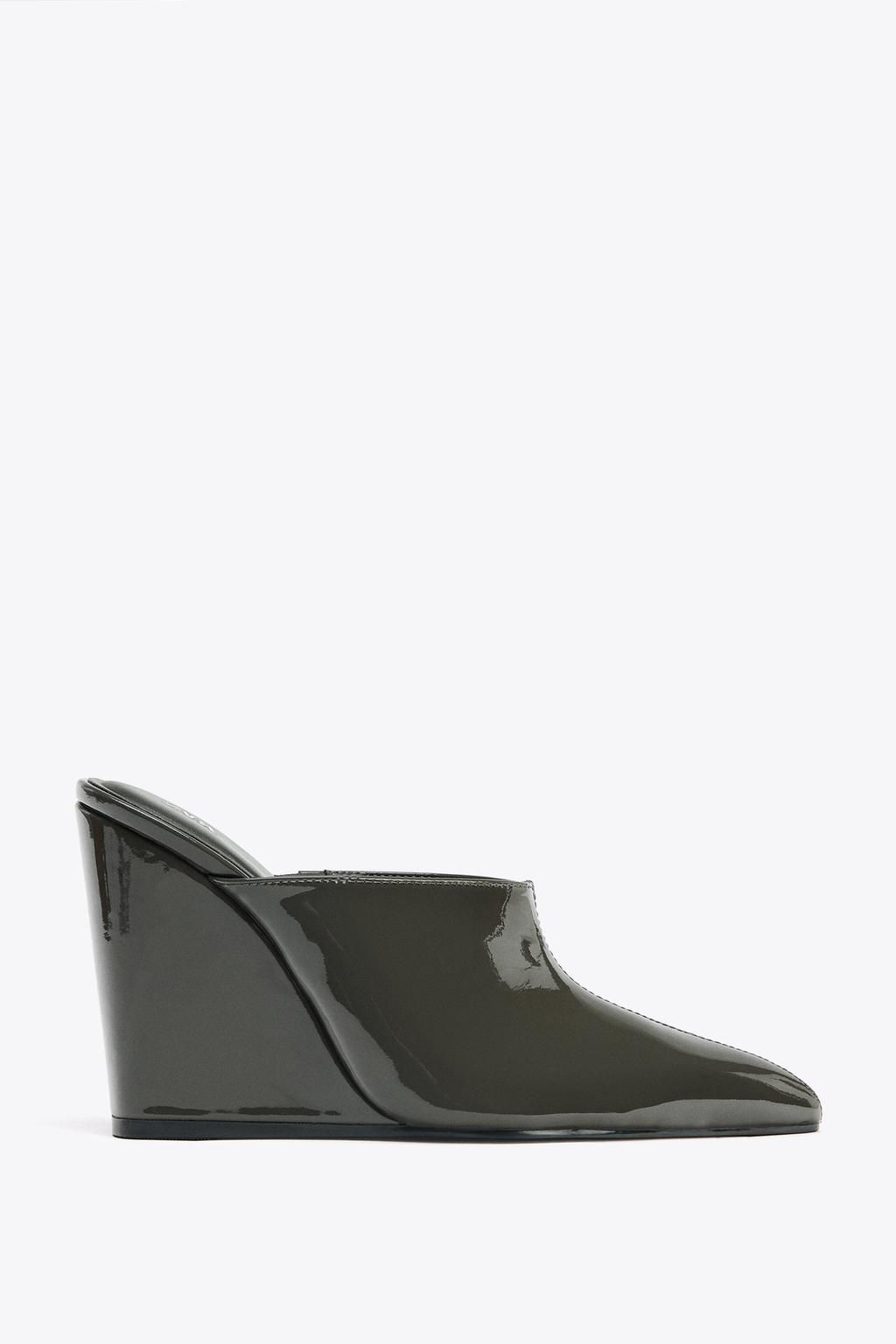PATENT WEDGE HEELS - Zara фото 4