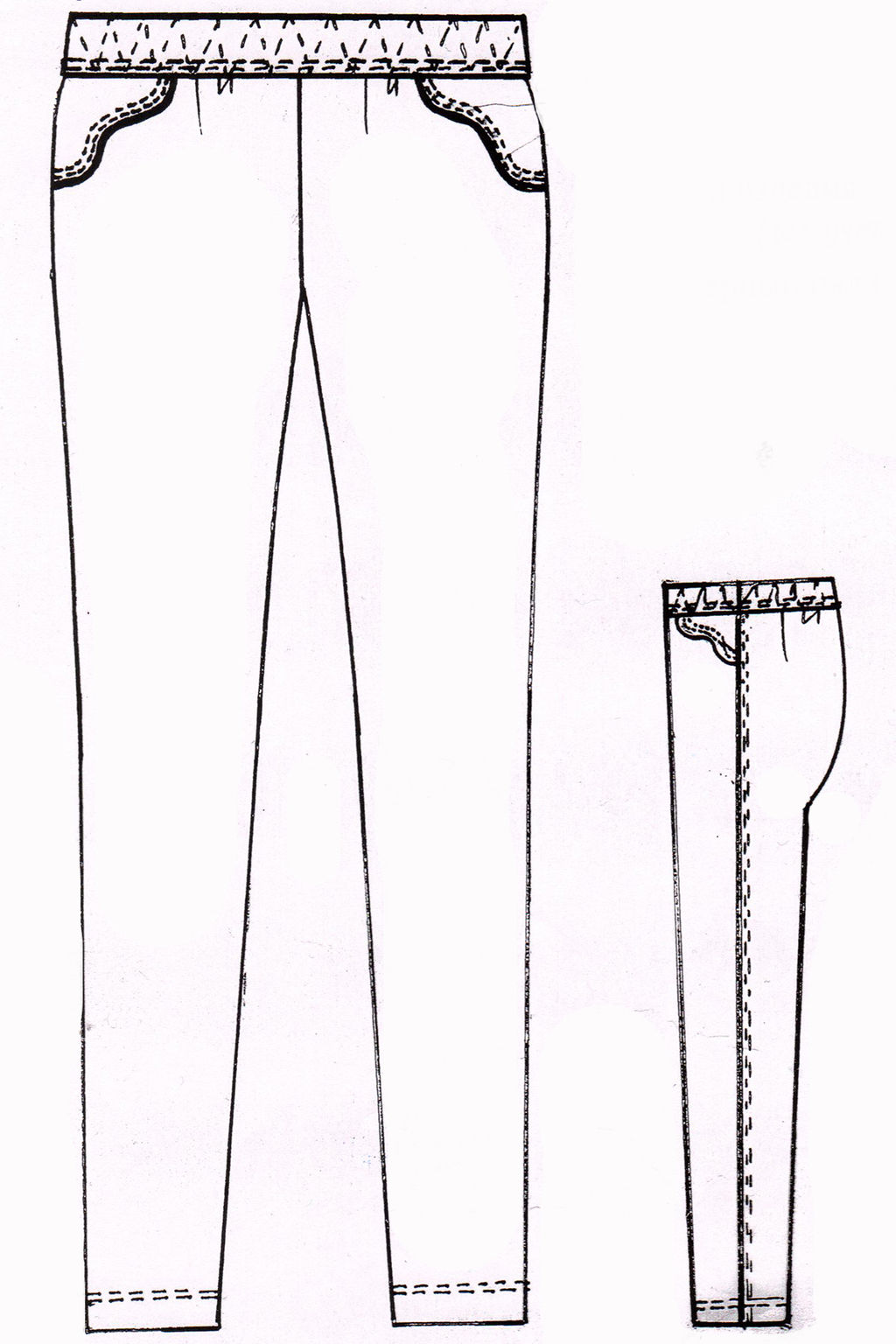 Брюки женские коричневые летние больших размеров