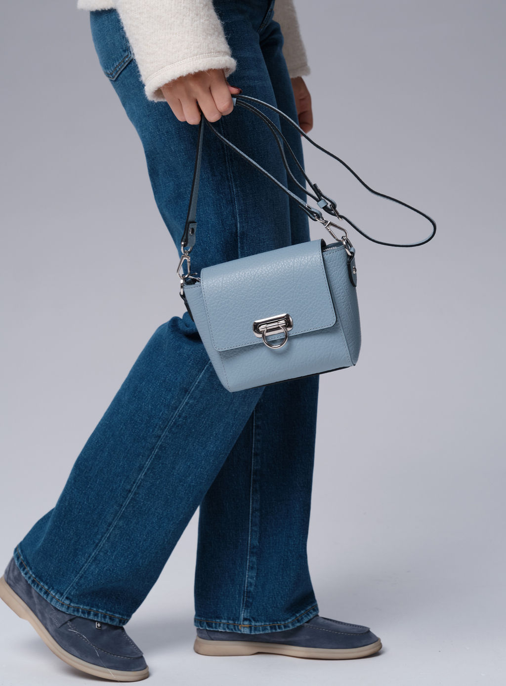 Сумка кросс-боди Azaro 3520 серое небо/соло