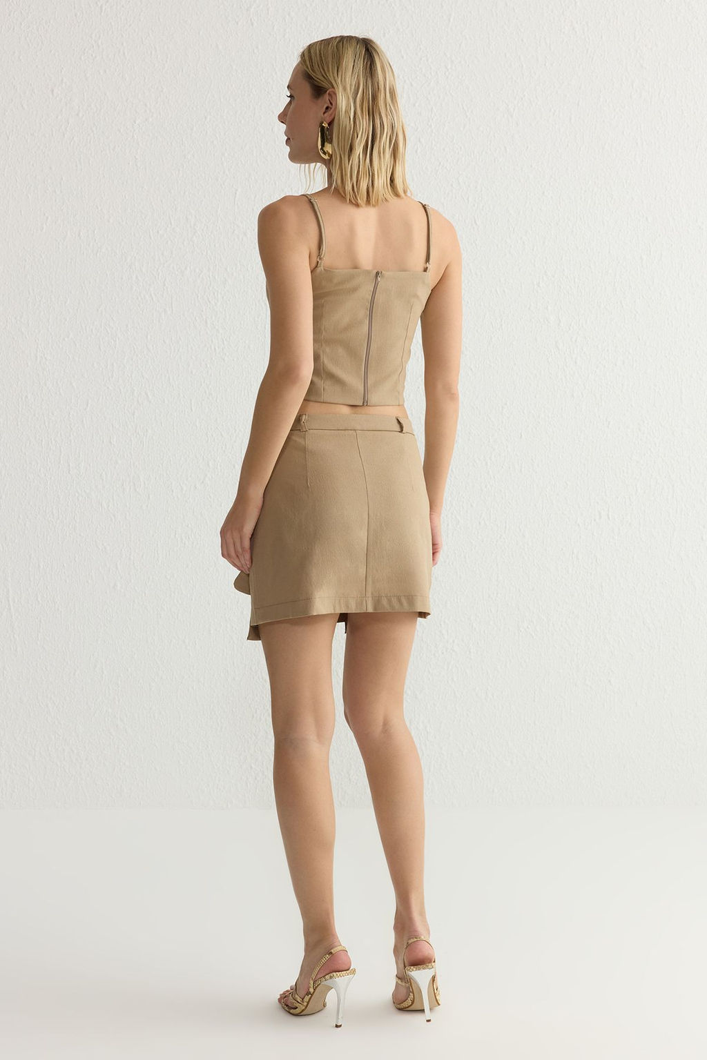 TRENDYOLMILLA Vizon Utility Cep Detayl? Mini Dokuma Etek Gorunumlu Sort TWOSS25SR00025  фото 6