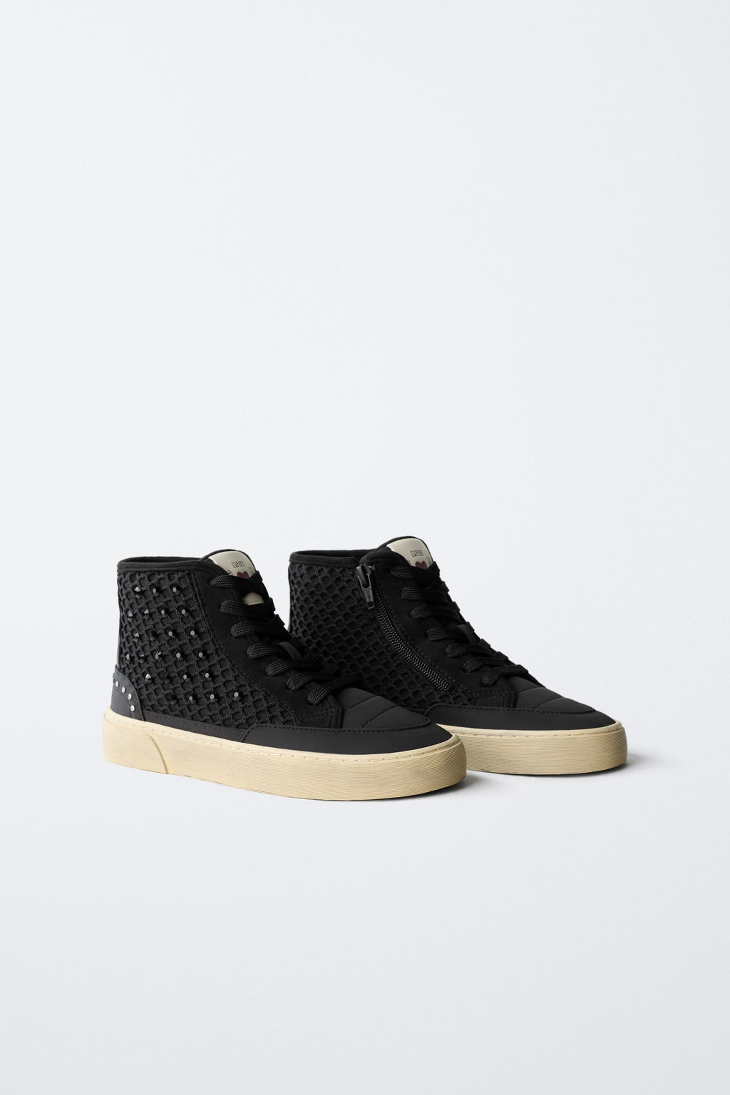 HIGH-TOP SNEAKERS WITH RHINESTONES - Zara фото 2