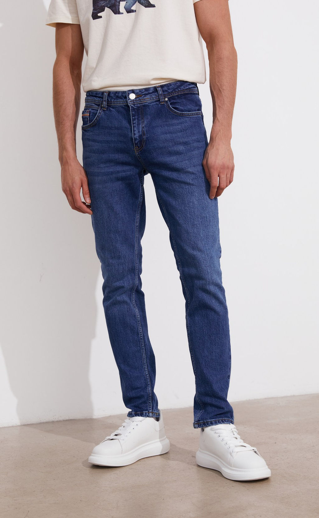 Джинсы муж. TP01-2001 mid indigo - Primm фото 10