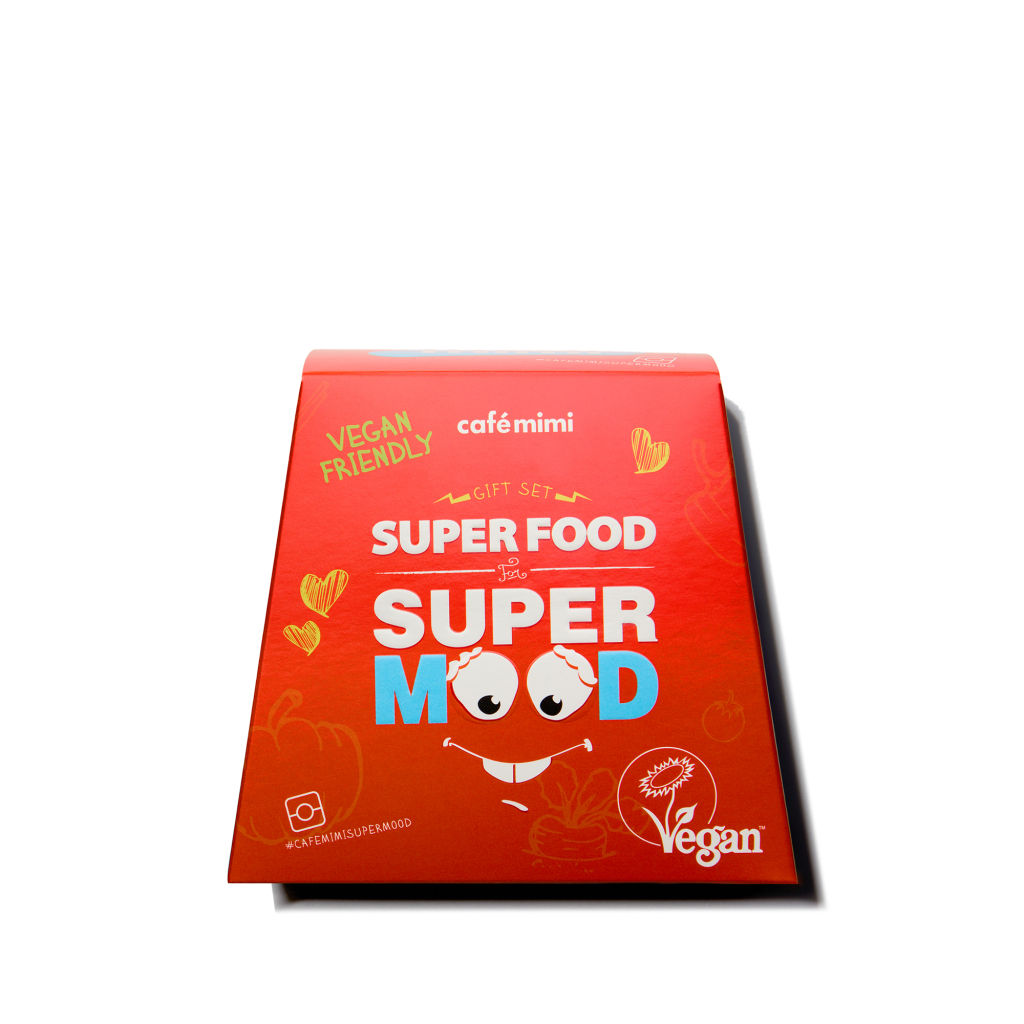 CAFE MIMI Подарочный набор CITRUS BOOM (гель для душа + мочалка + крем для рук) 135г