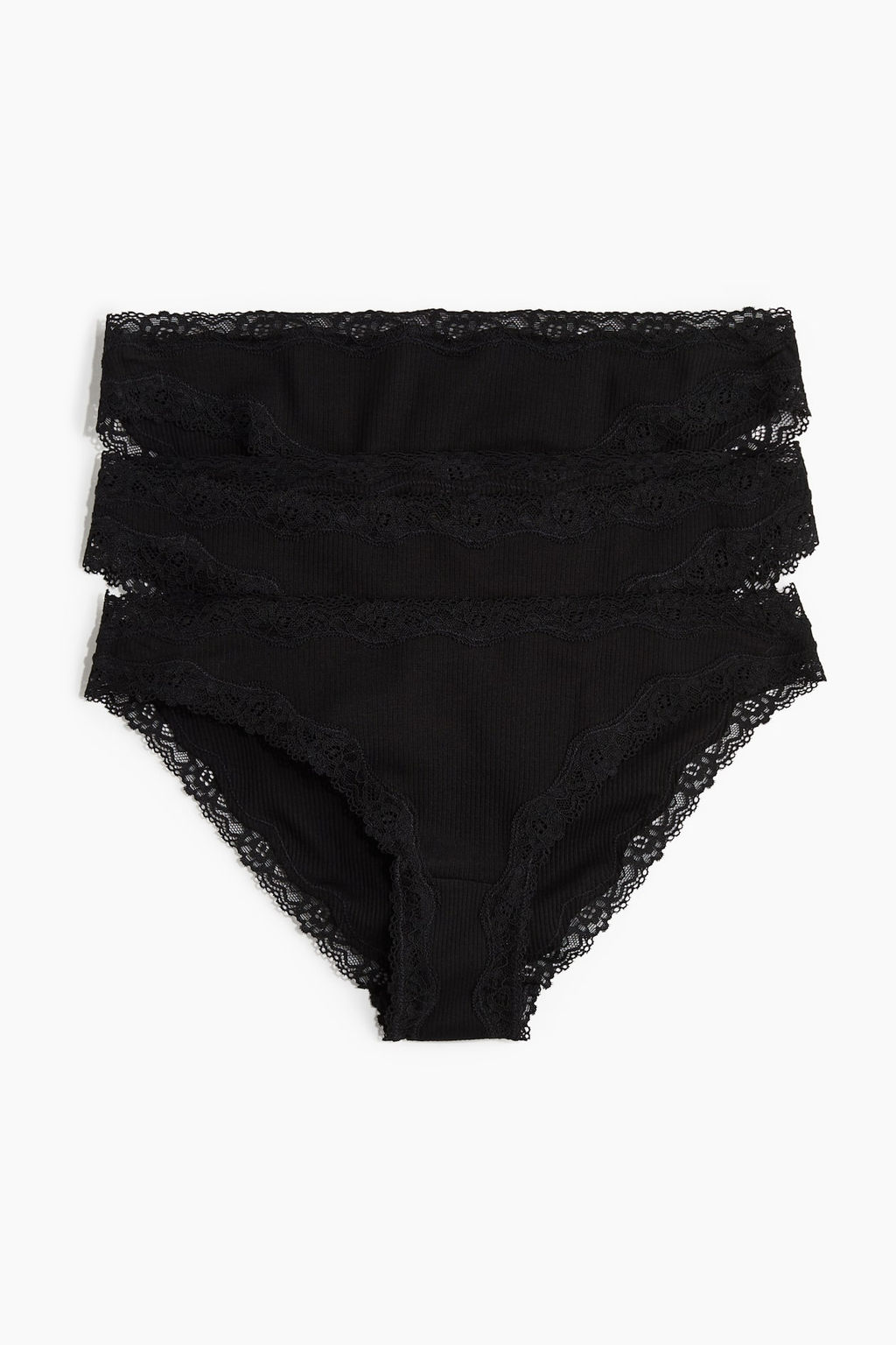 Pack de 3 bragas de algodon acanalado - H&m фото 5
