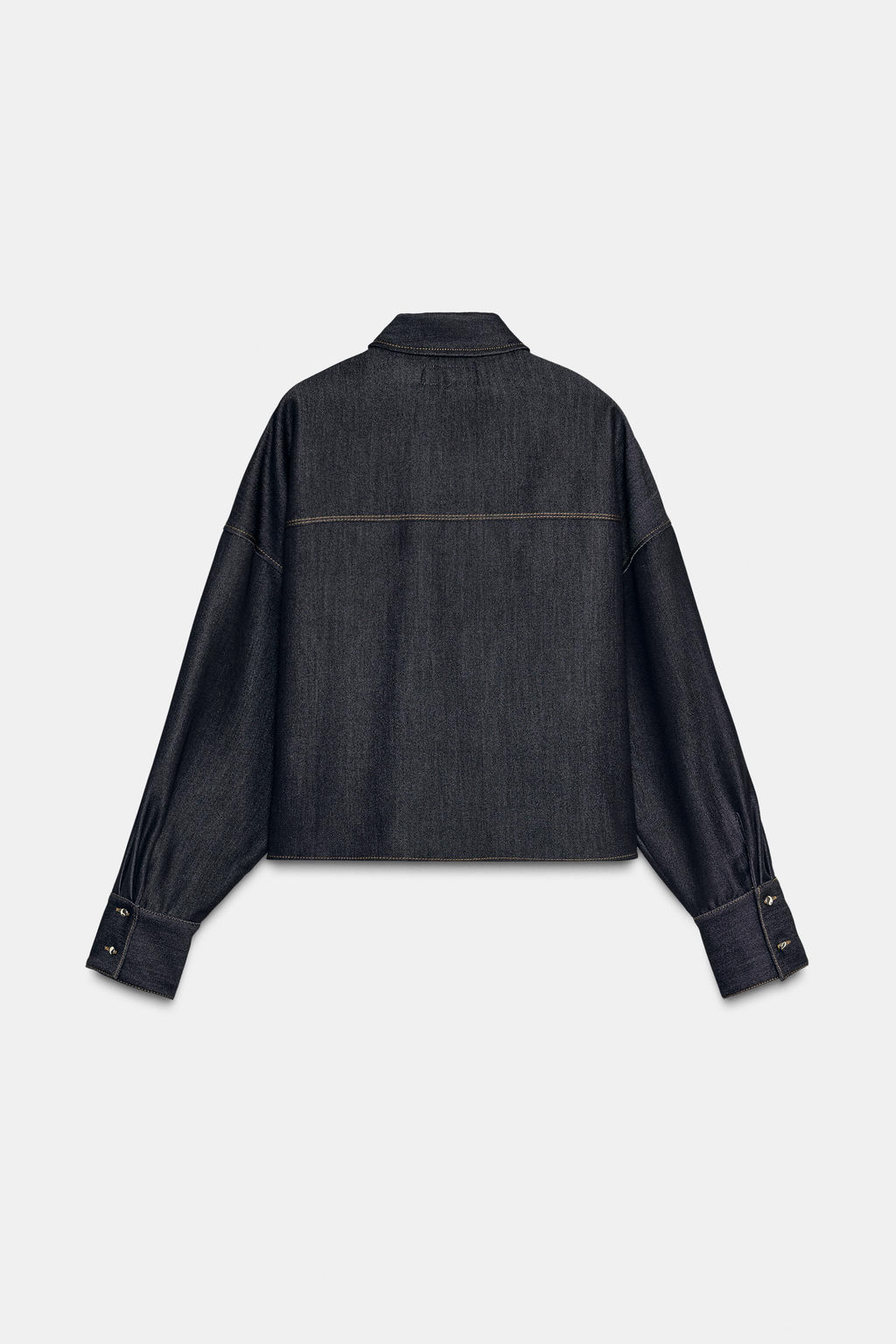 OVERSIZE SHIRT WITH CONTRAST STITCHING - Zara фото 7
