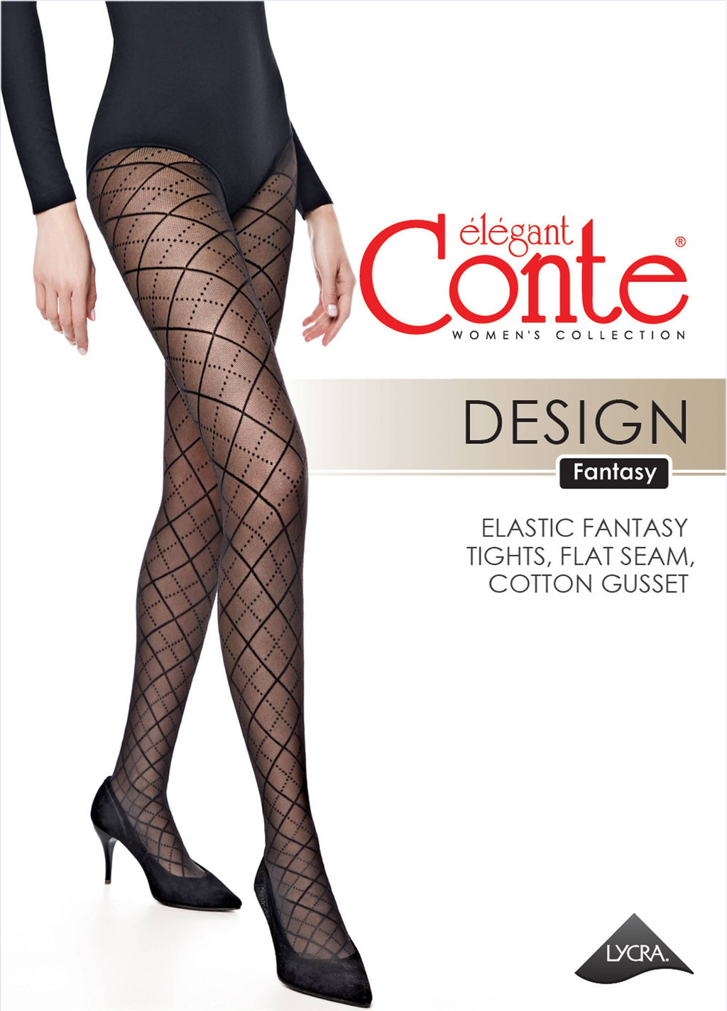 Колготки фантазийные CONTE DESIGN nero - Conte elegant фото 9