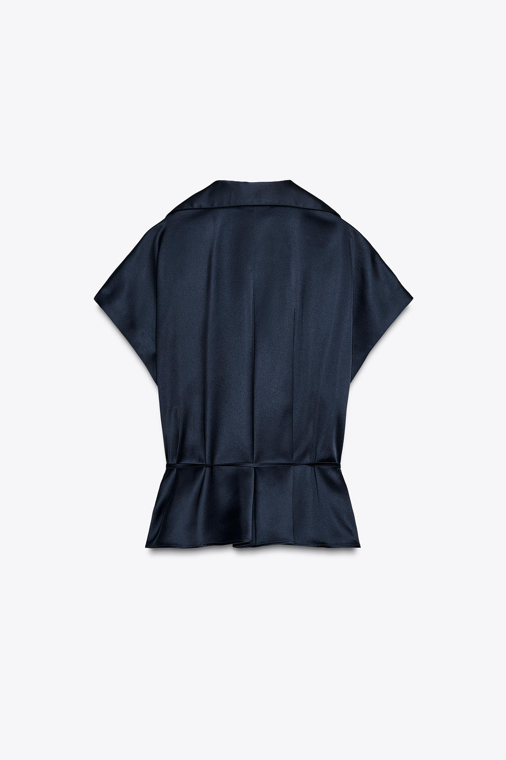 SATIN SHIRT WITH BELT - Zara фото 8