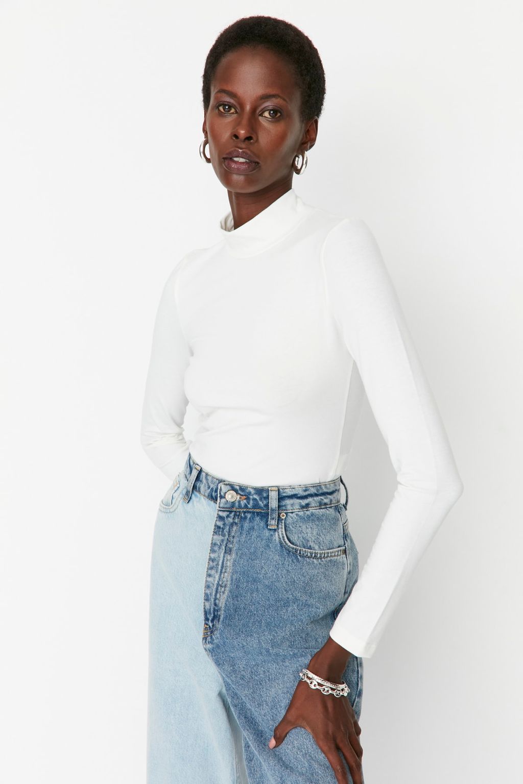 TRENDYOLMILLA Siyah Bal?kc? Yaka C?tc?tl? Orme Body TWOAW21BD0008 фото 17