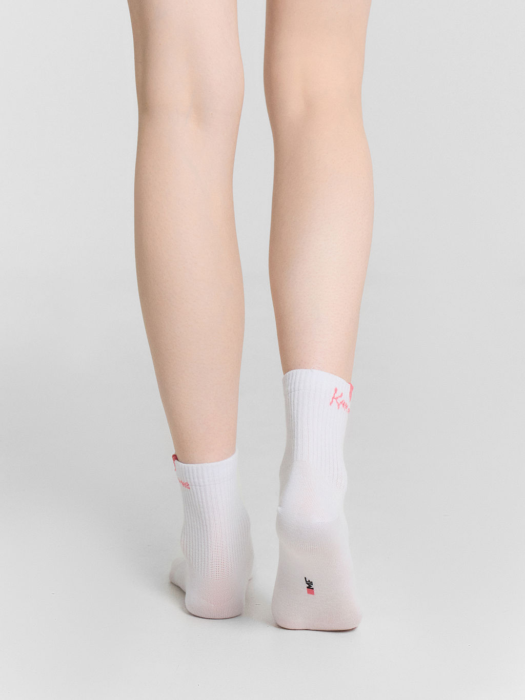 Цена за 5 пар! Носки женские белые с сердечком и надписью "Каханне"
