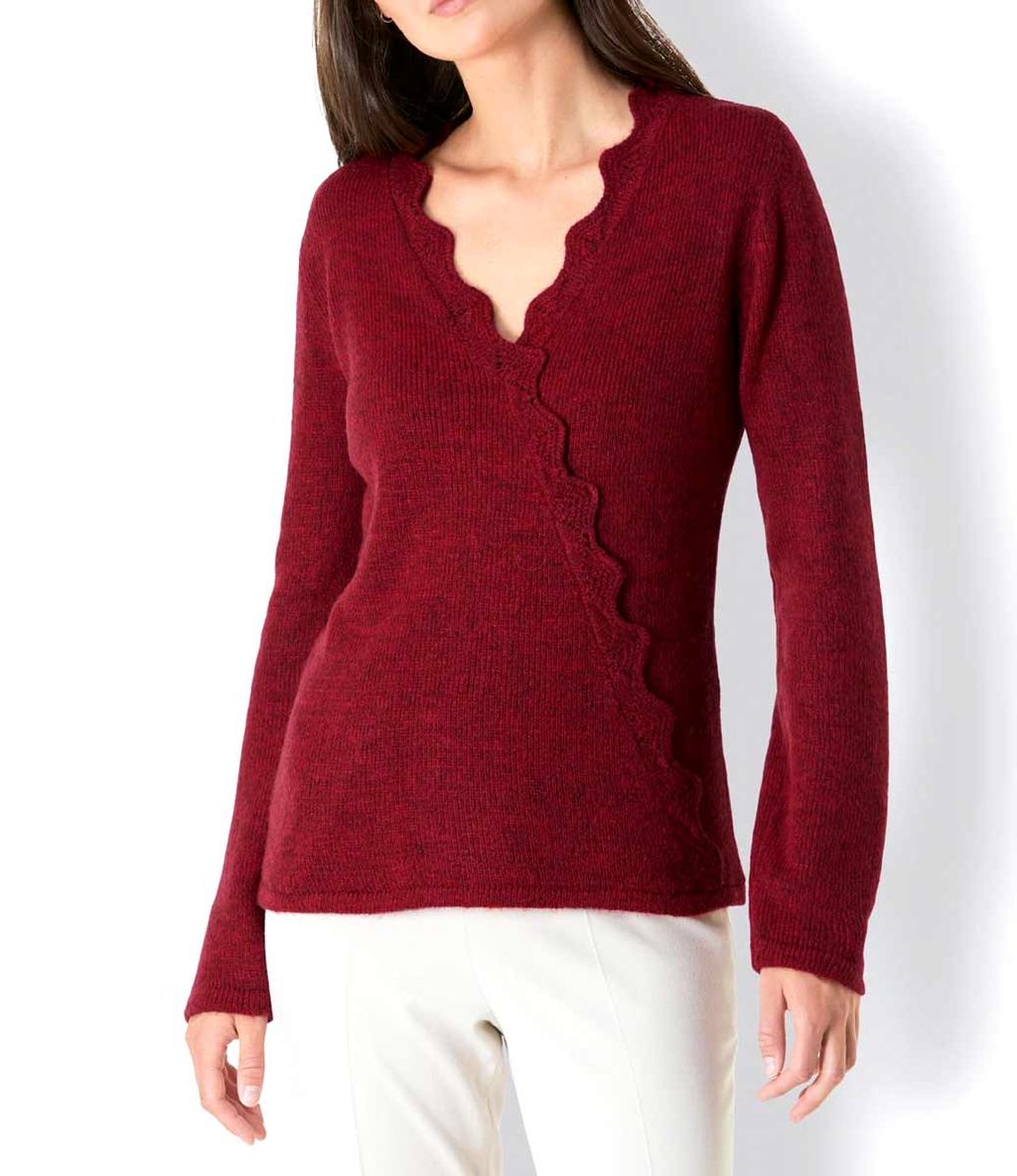 Пуловер, красный - Linea tesini фото 3