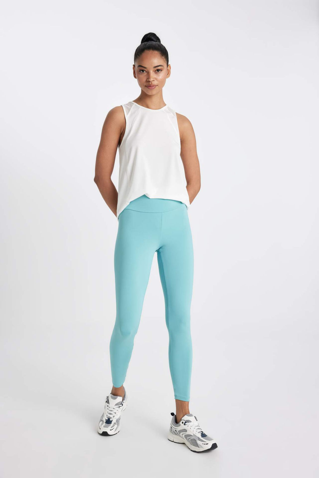 DeFactoFit Bask?l? Beli Saran Sporcu Tayt  фото 7