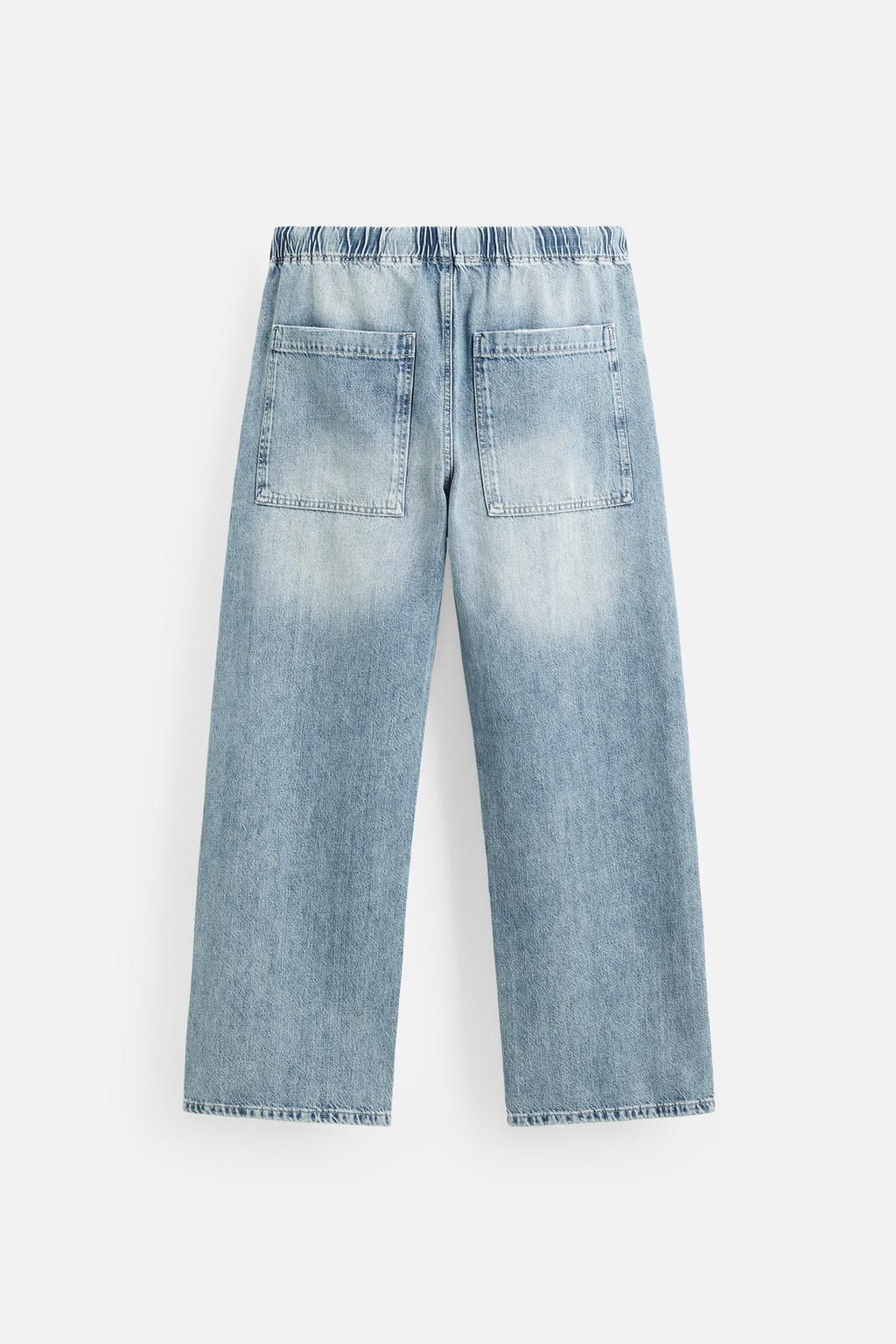 RELAXED FIT JOGGER WAIST JEANS - Zara фото 8