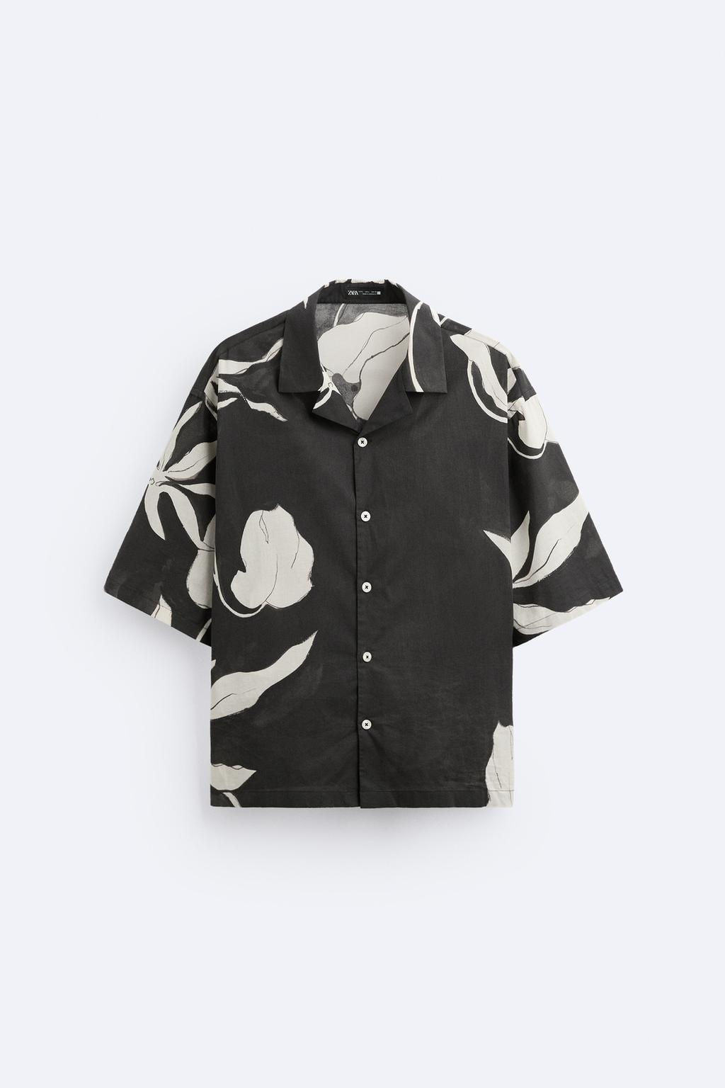 FLORAL PRINT SHIRT - Zara фото 7