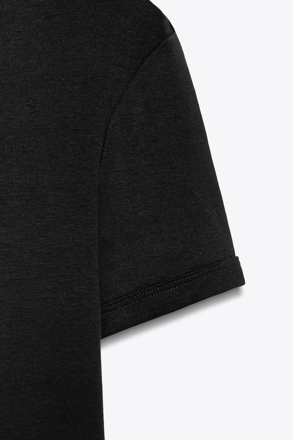 T-SHIRT WITH BACK SEAM - Zara фото 31