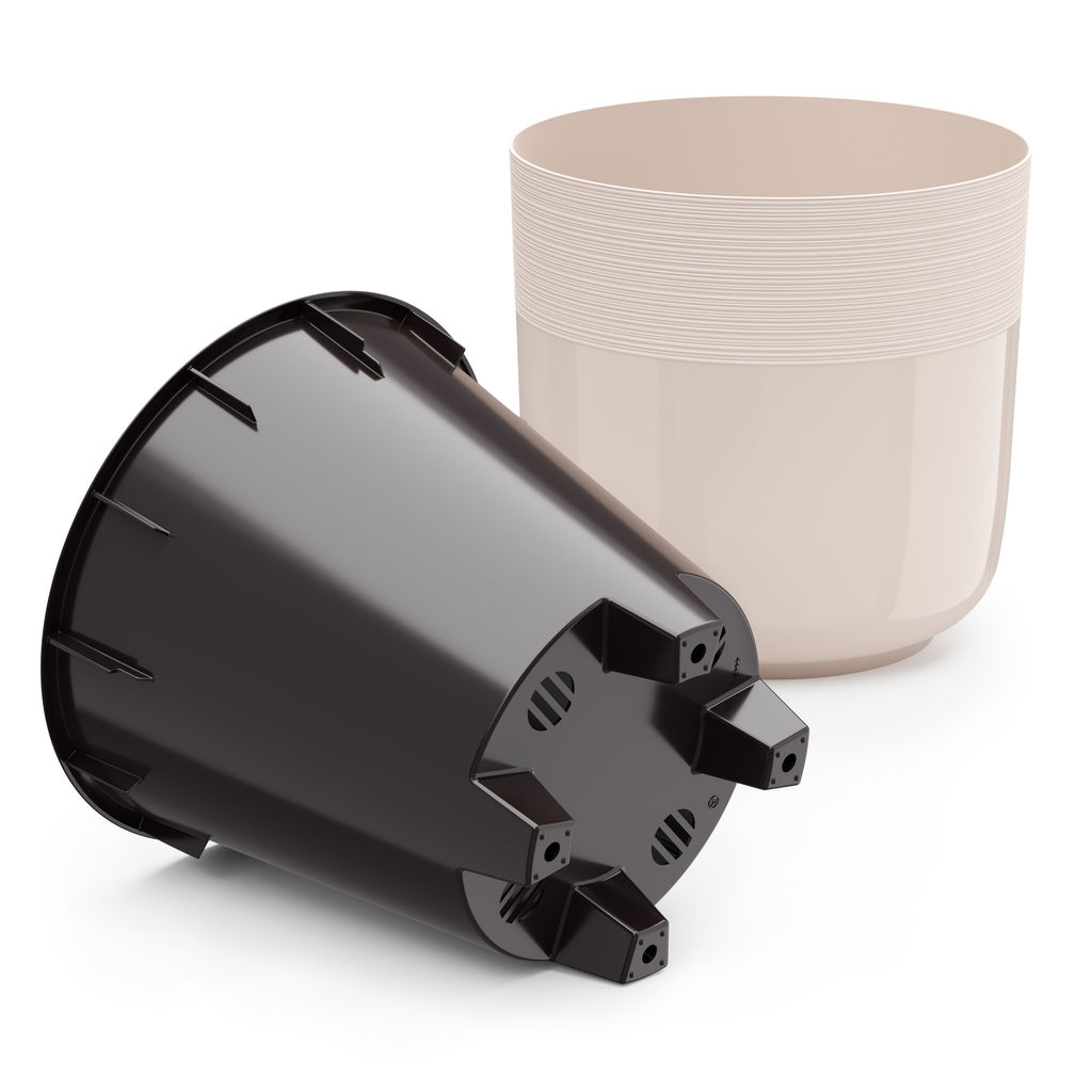 Горшок цв. Линель 6л двойной (бежевый) М8705 - Альтернатива фото 7