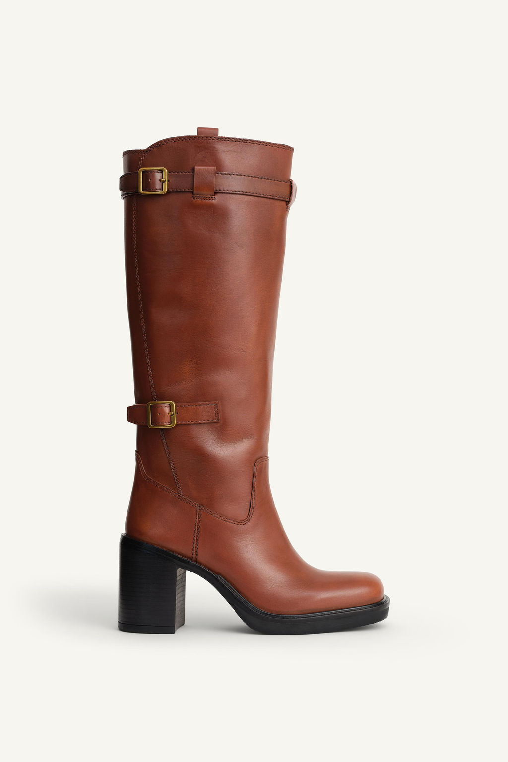 LEATHER BUCKLE BOOTS LIMITED EDITION - Zara фото 5