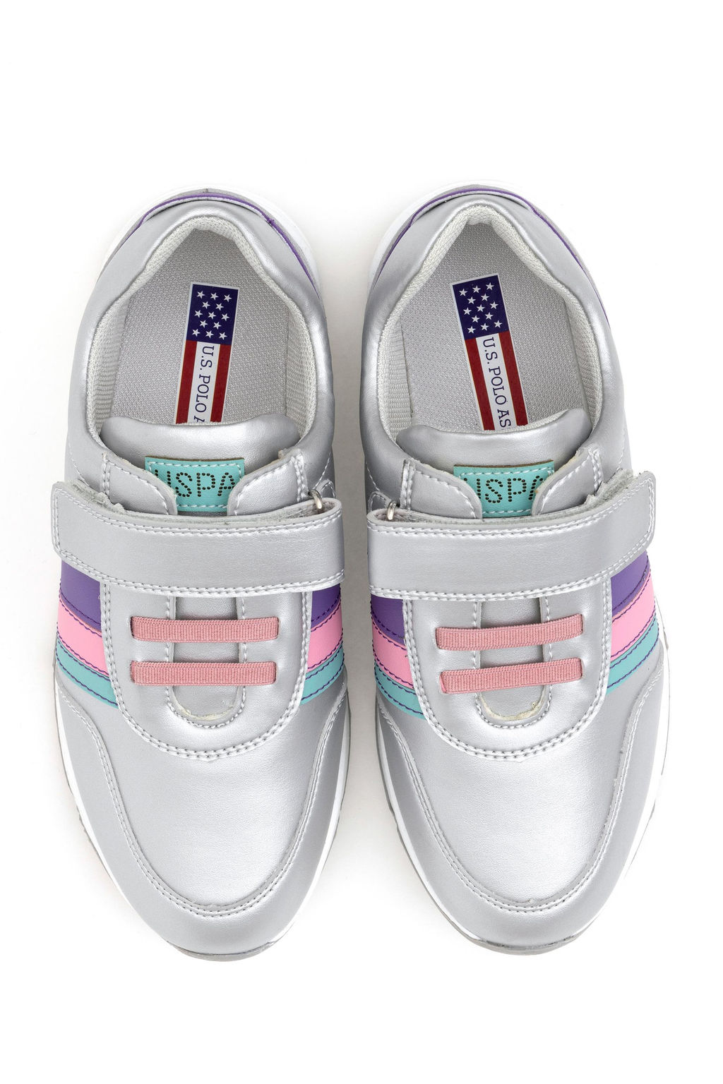 Серая спортивная обувь для девочек - U.s. polo assn фото 6