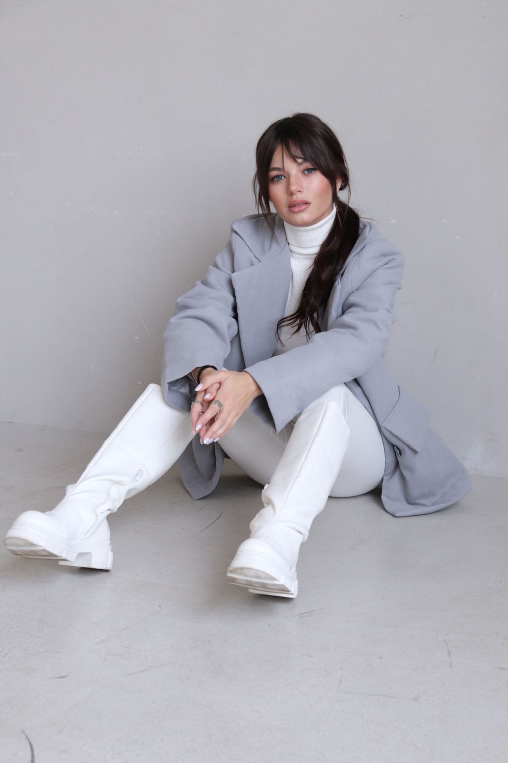 Martichelli Куртка утеплённая светло-серая  фото 7