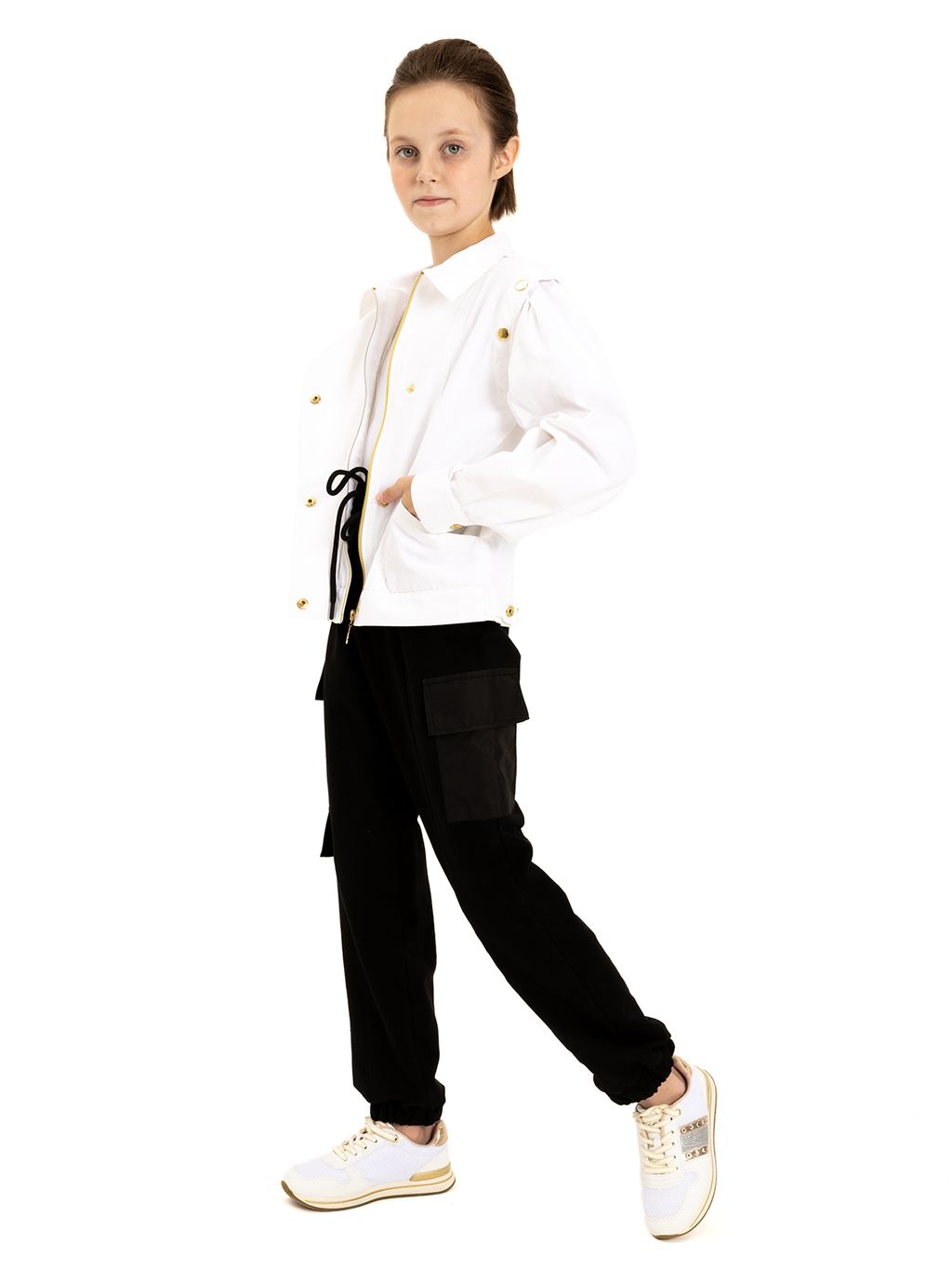 Куртка д/дев. О55922 - Карамелли фото 2