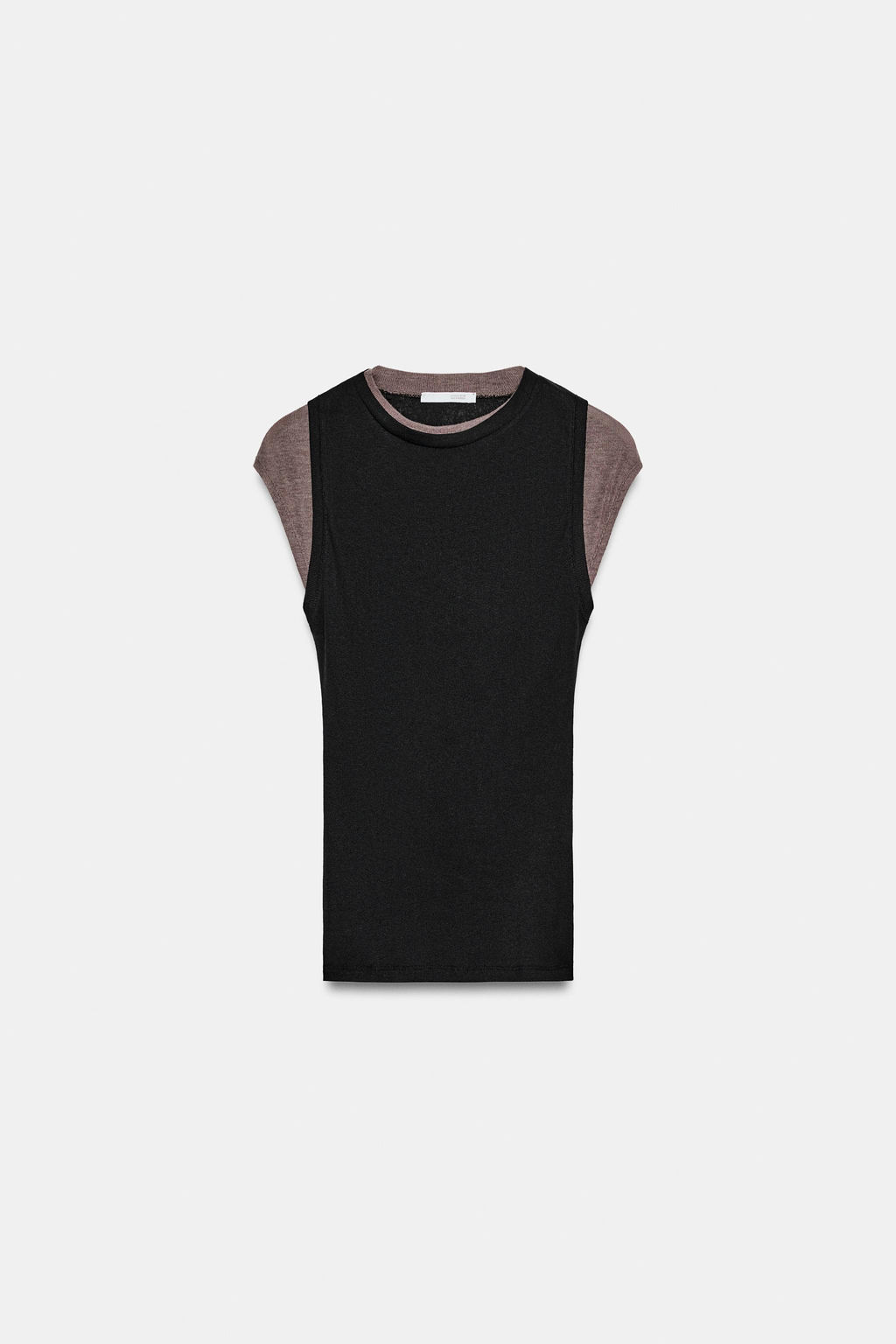 DOUBLE CONTRAST EFFECT TOP - Zara фото 16