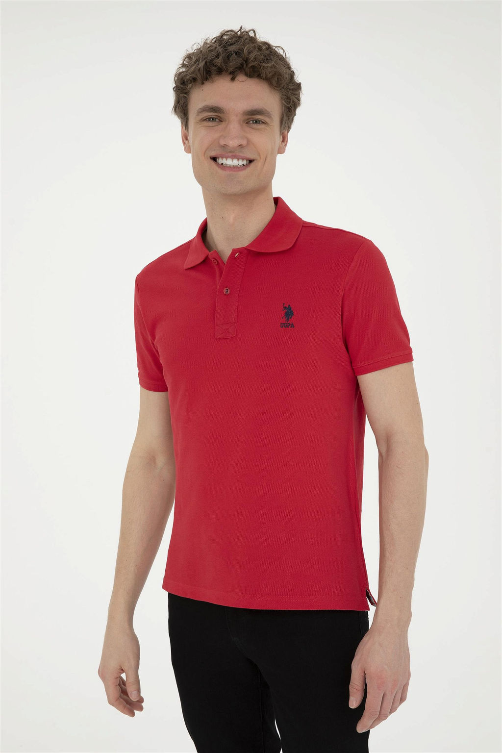 Мужская красная базовая футболка Неожиданная скидка в корзине - U.s. polo assn фото 3
