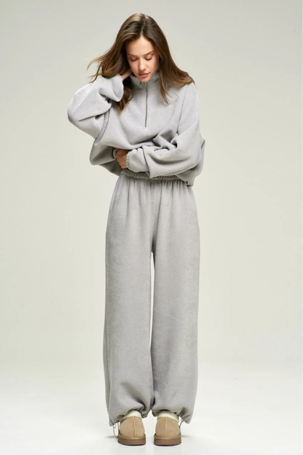 Брюки из плюша с начесом Grey - Erist store фото 3