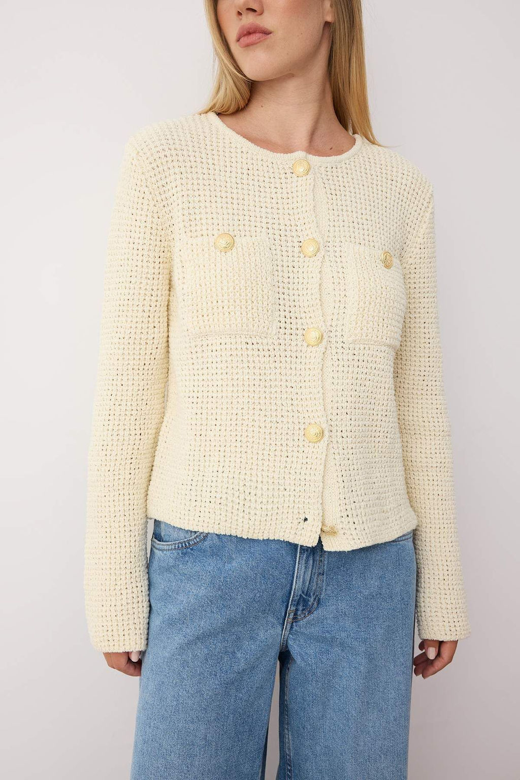 Lacivert Dokulu Pamuk Kar?s?ml? Triko H?rka TWOAW26HI00101 - Trendyolmilla фото 9