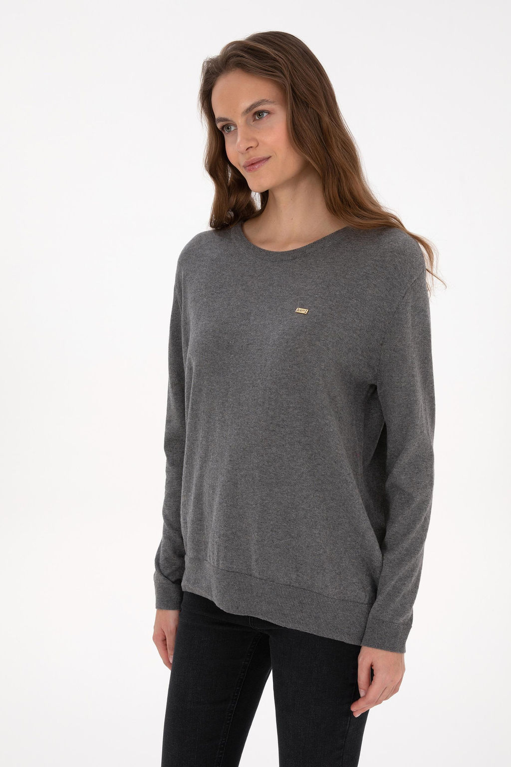 Kad_n Gri Melanj Basic Kazak - U.s. polo assn фото 3