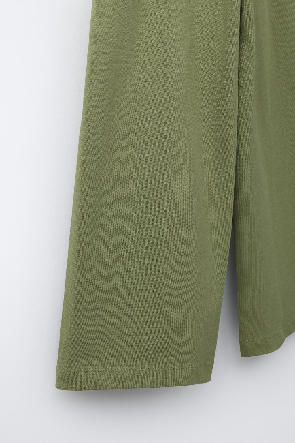 PANTAL?N FELPA HEAVY JERSEY WIDE LEG / Khaki - Zara фото 4