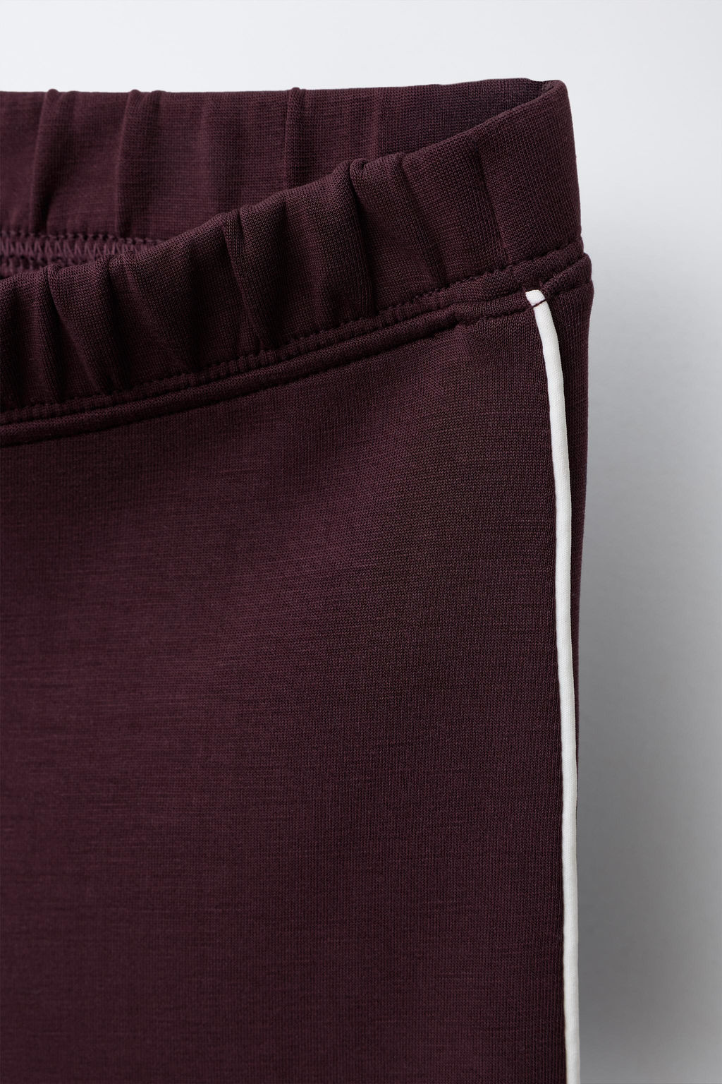 FLARE TROUSERS WITH CONTRASTING TRIM DETAIL IN MODAL - Zara фото 3